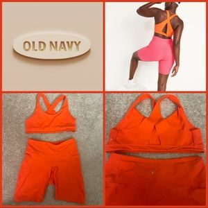 Old Navy Workout Set BRA & BIKER SHORTS